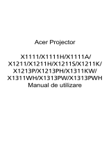 Acer X1311WH Manual de utilizare