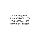Acer V9800 Manual de utilizare