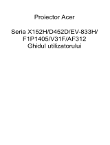 Acer X152H Manual de utilizare