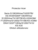 Acer S1383WHne Manual de utilizare