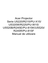 Acer U5320W Manual de utilizare