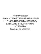 Acer H7550STz Manual de utilizare