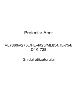 Acer VL7860 Manual de utilizare