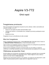 Acer Aspire V3-772G Ghid de inițiere rapidă