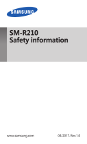 Samsung SM-R210 Instrucțiuni de utilizare