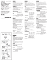Sony AKA-SM1 Manualul utilizatorului