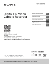 Sony HDR-CX240E Manualul proprietarului