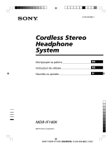 Sony MDR-IF140K Manual de utilizare