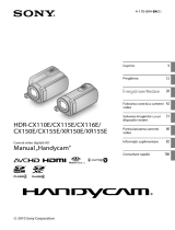 Sony HDR-CX110E Instrucțiuni de utilizare