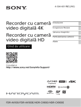 Sony FDR-AX100E Instrucțiuni de utilizare