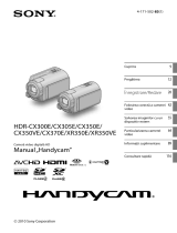 Sony HDR-XR350E Instrucțiuni de utilizare