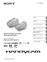 Sony HDR-CX550E Instrucțiuni de utilizare