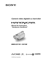 Sony HDR-CX12E Instrucțiuni de utilizare