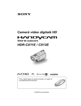 Sony HDR-CX12E Instrucțiuni de utilizare