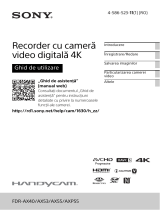 Sony FDR-AX53 Instrucțiuni de utilizare