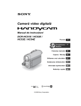 Sony DCR-HC52E Instrucțiuni de utilizare