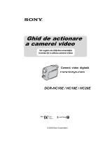 Sony DCR-HC20E Instrucțiuni de utilizare