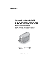 Sony DCR-HC38E Instrucțiuni de utilizare
