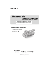 Sony HDR-FX1E Instrucțiuni de utilizare