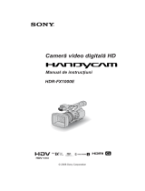 Sony HDR-FX1000E Instrucțiuni de utilizare