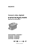 Sony DCR-DVD403E Instrucțiuni de utilizare