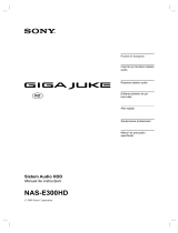 Sony NAS-E300HD Instrucțiuni de utilizare