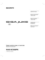 Sony NAS-SC500PK Instrucțiuni de utilizare