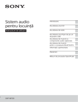 Sony CMT-SBT20 Instrucțiuni de utilizare