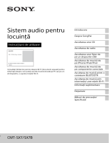 Sony CMT-SX7 Instrucțiuni de utilizare