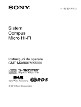 Sony CMT-MX500i Instrucțiuni de utilizare