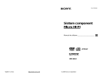 Sony CMT-DH30 Instrucțiuni de utilizare