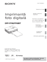 Sony DPP-FP60 Instrucțiuni de utilizare