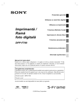 Sony DPP-F700 Instrucțiuni de utilizare