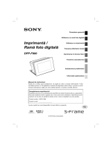 Sony DPP-F800 Instrucțiuni de utilizare