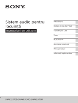 Sony SHAKE-X10D Instrucțiuni de utilizare