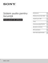 Sony MHC-V21D Instrucțiuni de utilizare