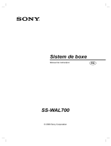Sony SS-WAL700 Instrucțiuni de utilizare