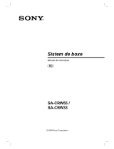 Sony SA-CRW55 Instrucțiuni de utilizare