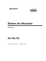 Sony SS-TBL700 Instrucțiuni de utilizare