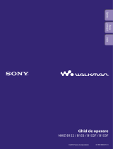 Sony NWZ-B152F Instrucțiuni de utilizare