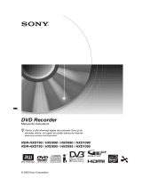 Sony RDR-HXD890 Instrucțiuni de utilizare