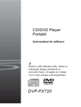 Sony DVP-FX720 Instrucțiuni de utilizare