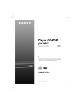 Sony DVP-FX770 Instrucțiuni de utilizare