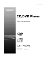 Sony DVP-NS318 Instrucțiuni de utilizare