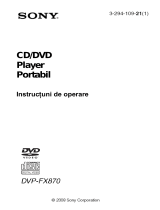 Sony DVP-FX870 Instrucțiuni de utilizare