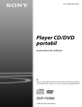 Sony DVP-FX980 Instrucțiuni de utilizare
