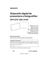 Sony DPF-D100 Instrucțiuni de utilizare