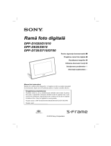 Sony DPF-D810 Instrucțiuni de utilizare