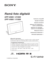 Sony DPF-V1000 Instrucțiuni de utilizare