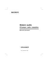 Sony CFD-S35CP Instrucțiuni de utilizare